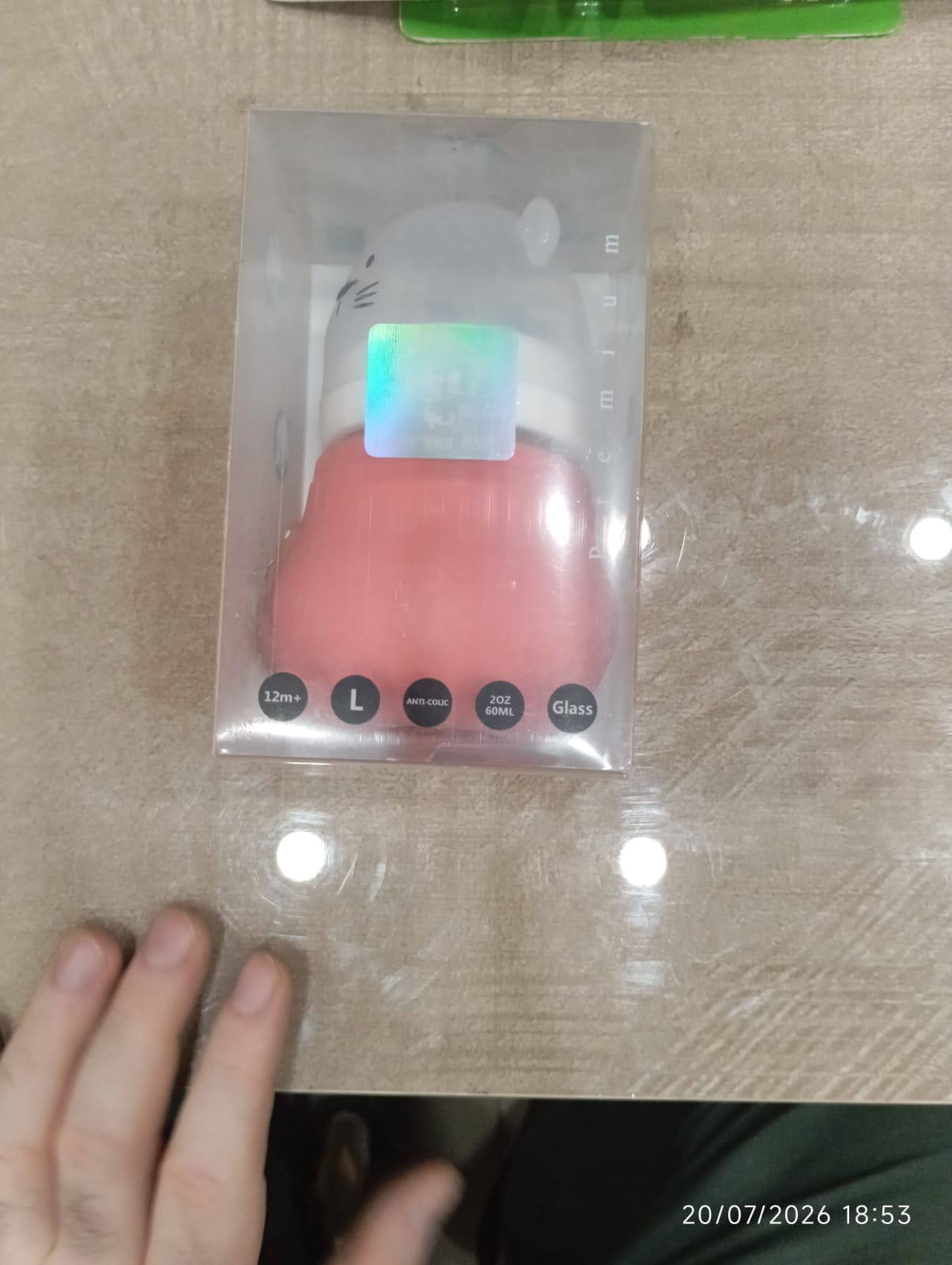 Small Glass Baby Feeding Bottle