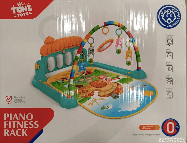Piano fitness rack play gym