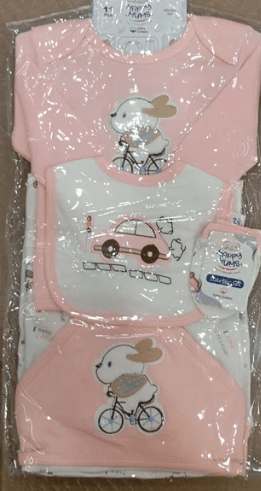 Bunny Cars - New Born Baby Outfit Se