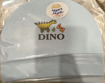Dino Friend Newborn Baby Cap