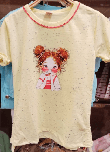 And Doll Girl Basic Cotton T Shirt