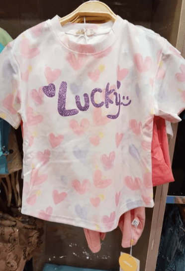 Lucky Hearts Kids Casual Outfit Set