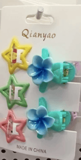 Star & Flower Hair Pins Set