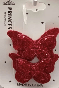 Glitter Butterfly Hair Pins