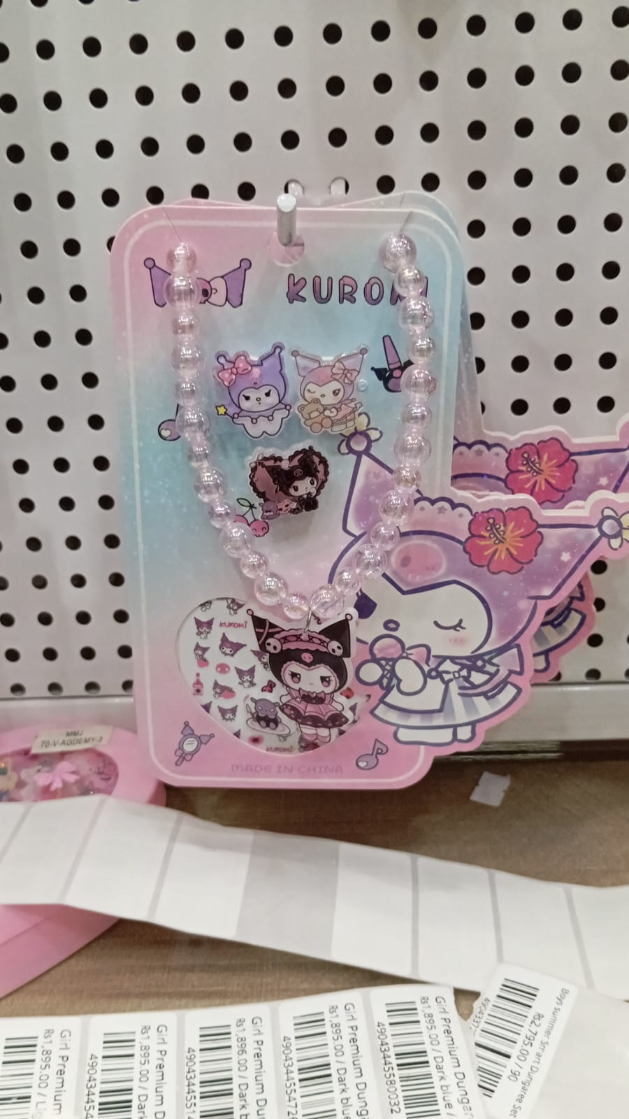 Kuromi Girls Necklace Set