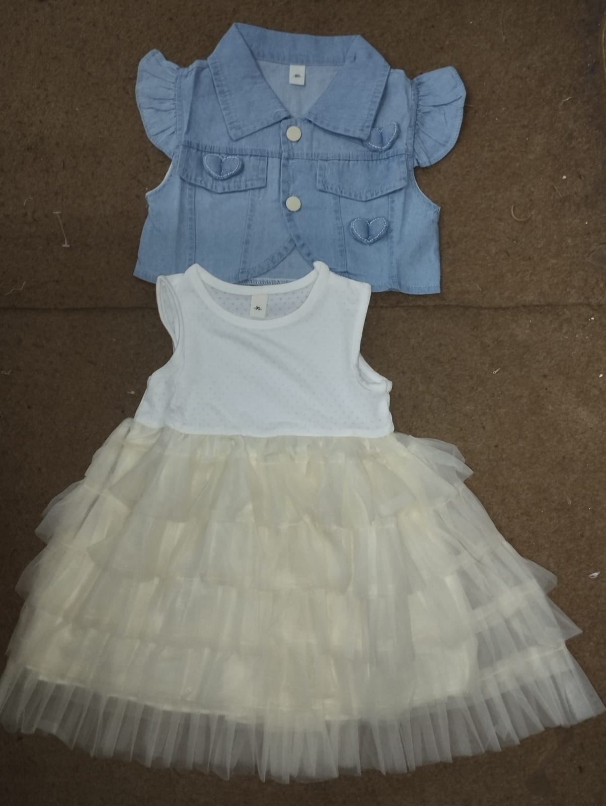 Jeans Heart Pocket Sharug with Frock