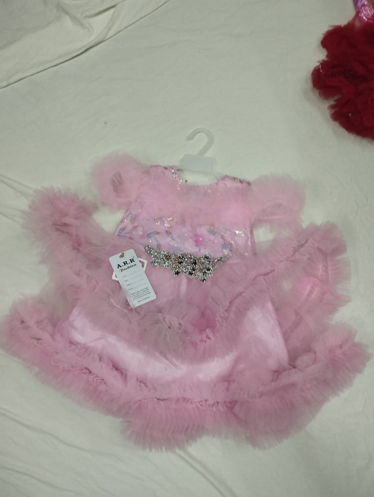 Princess Front Motive Pink Fairy Frock