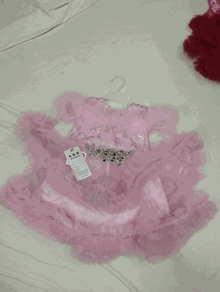 Princess Front Motive Pink Fairy Frock
