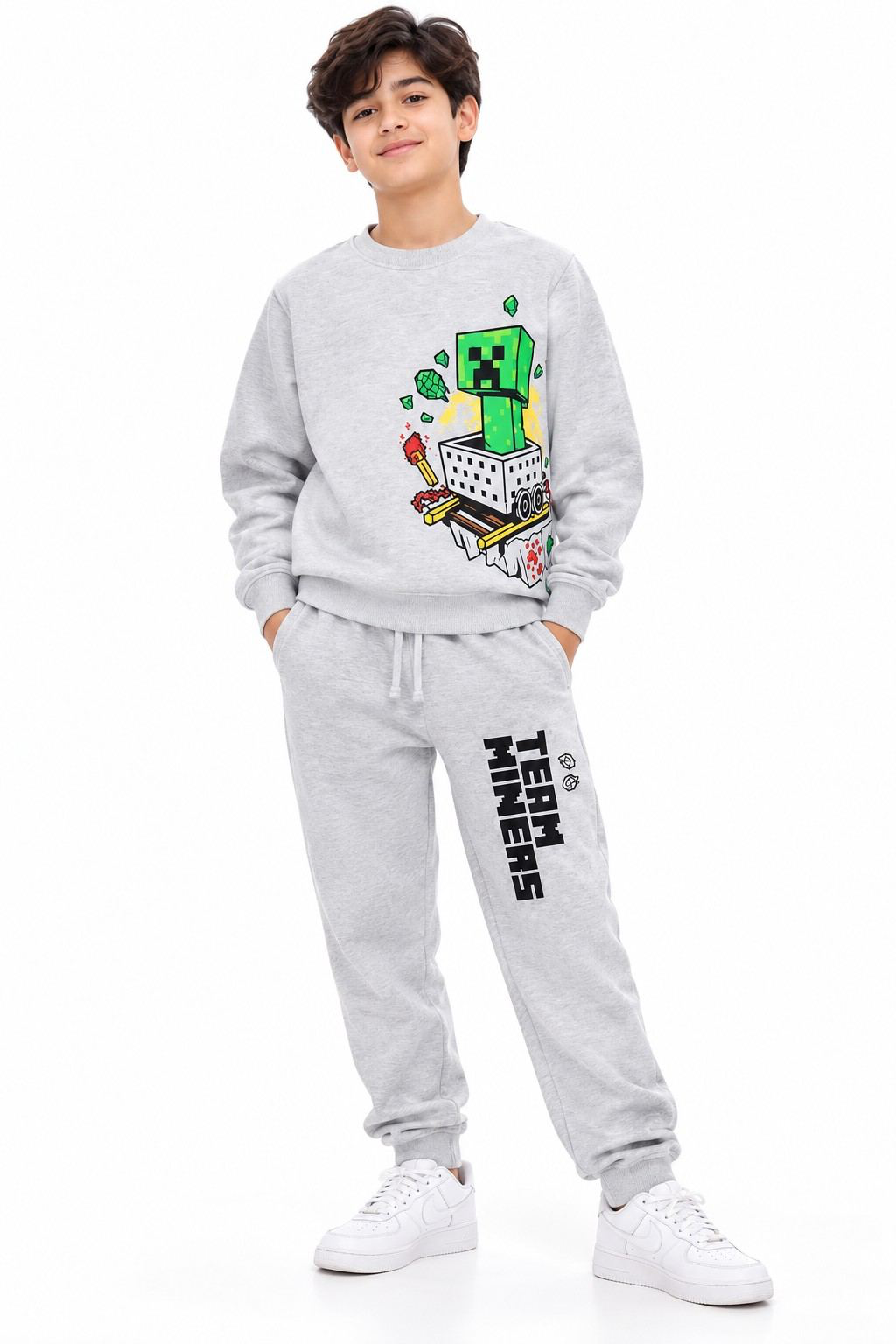 Team Miners Gamer Fleece Tracksuit - Grey