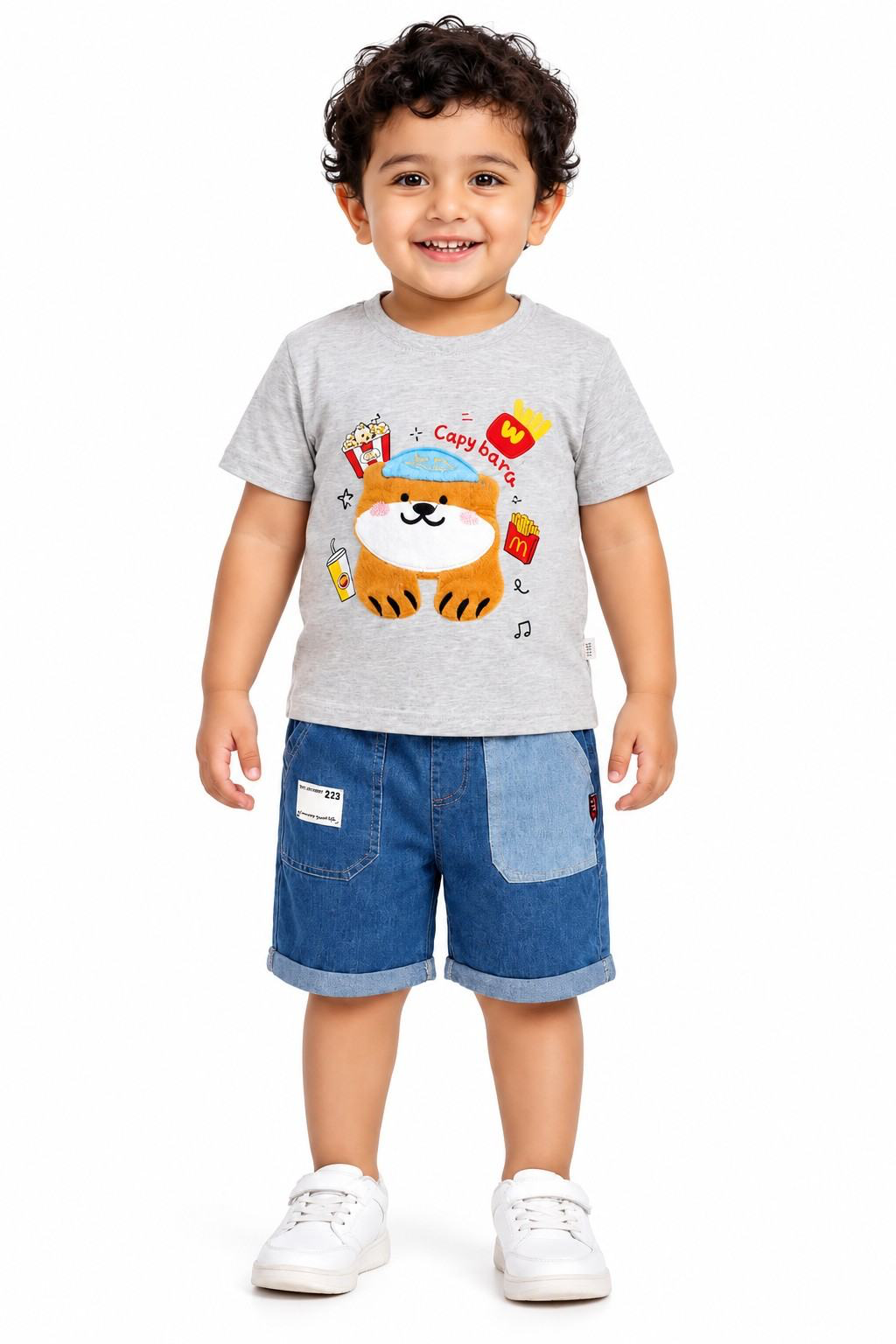 Capybara Tiger TShirt with Short
