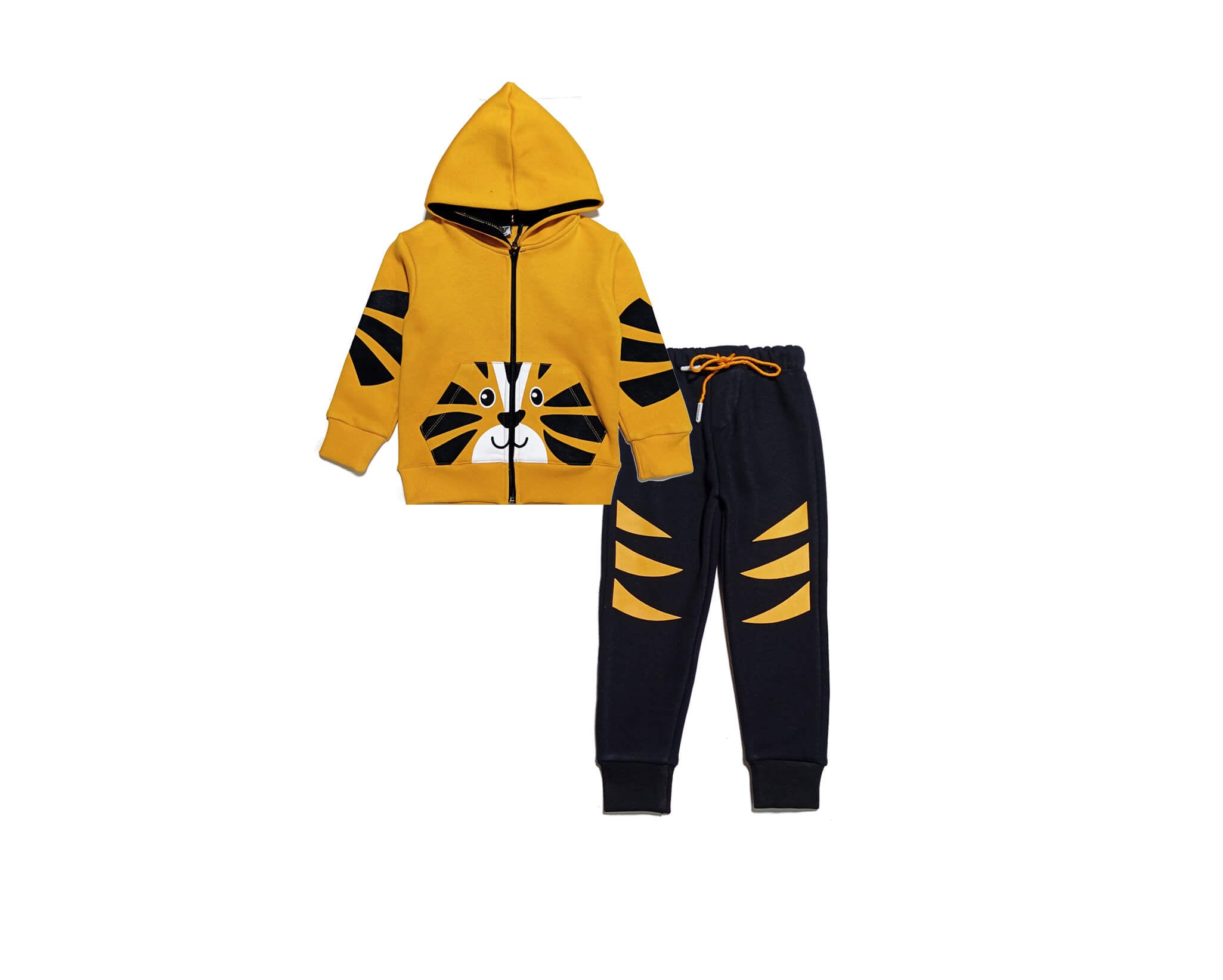 Innocent Baby Lion Hoodie Tracksuit - Mustard &amp; Black