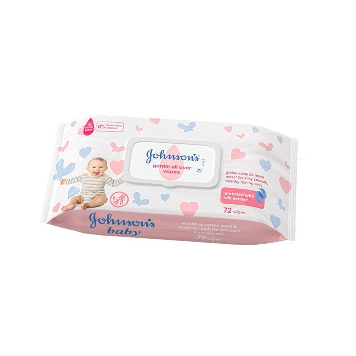 Johnson's Gentle All Over Baby Wipes 72PCS
