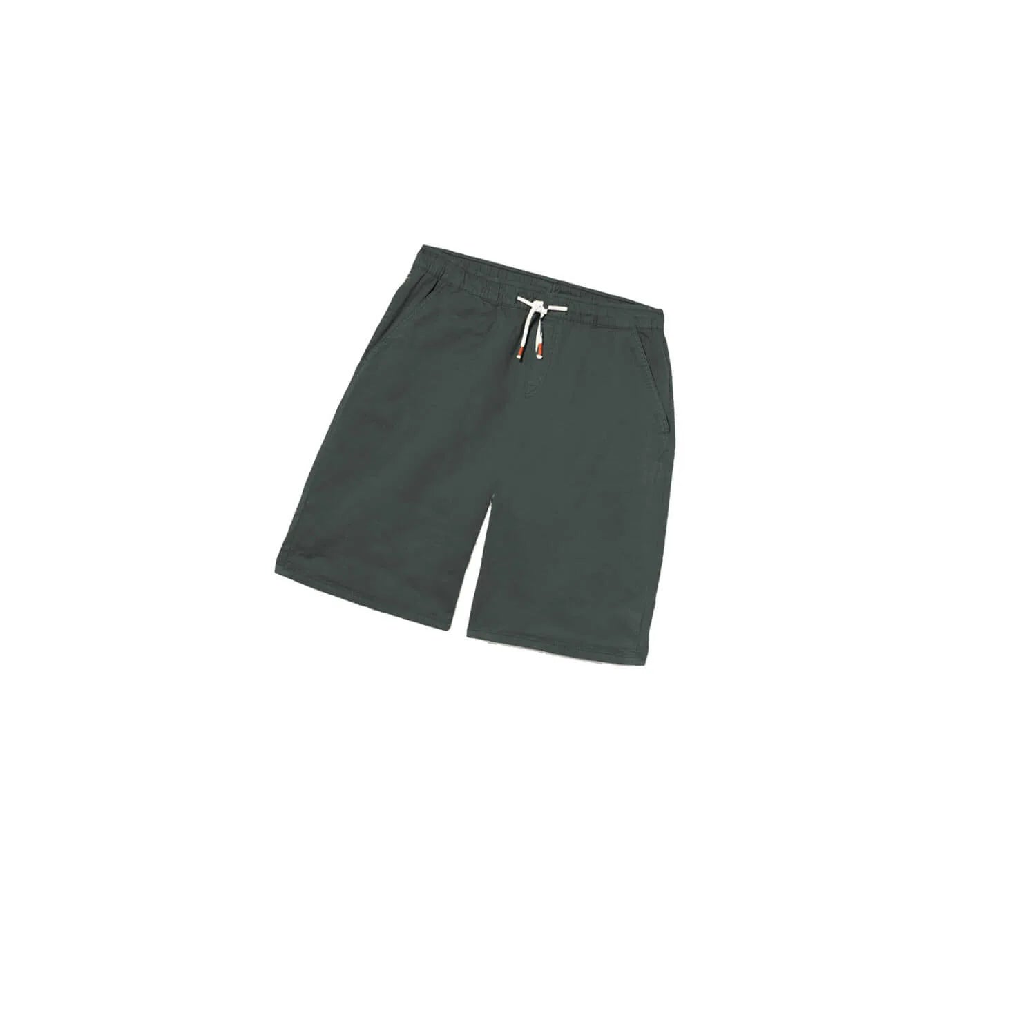 Kids Cargo Twill Cotton Shorts -Hunter Green