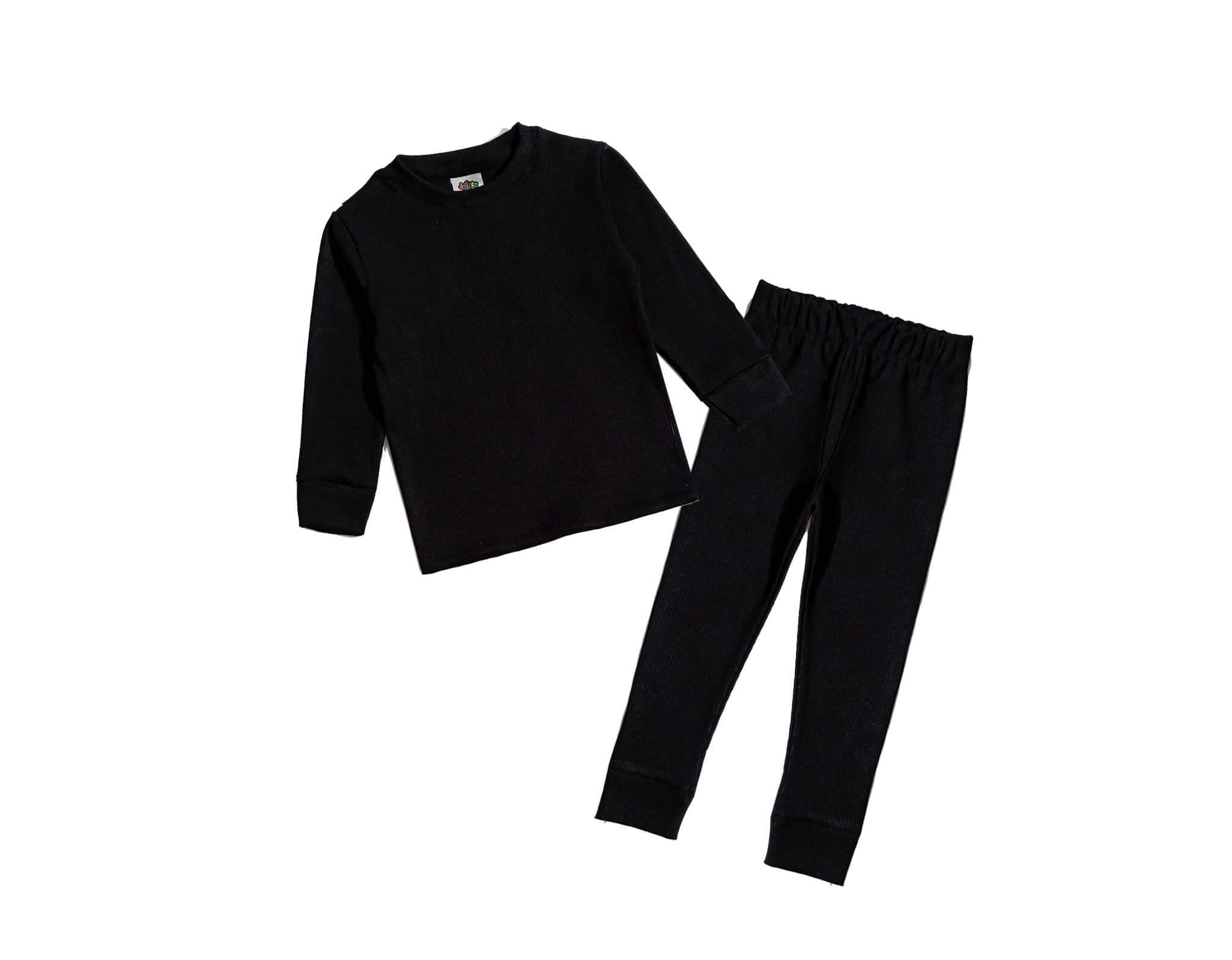 Kids Rib Inner Suit - Black