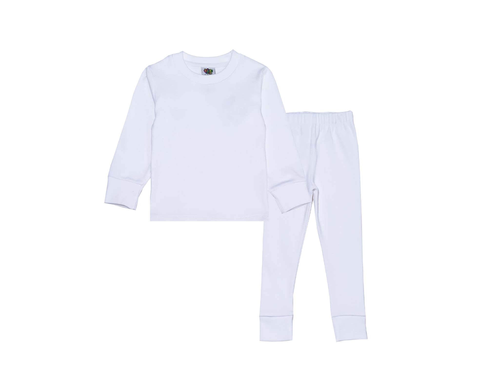 Kids Rib Inner Suit - White