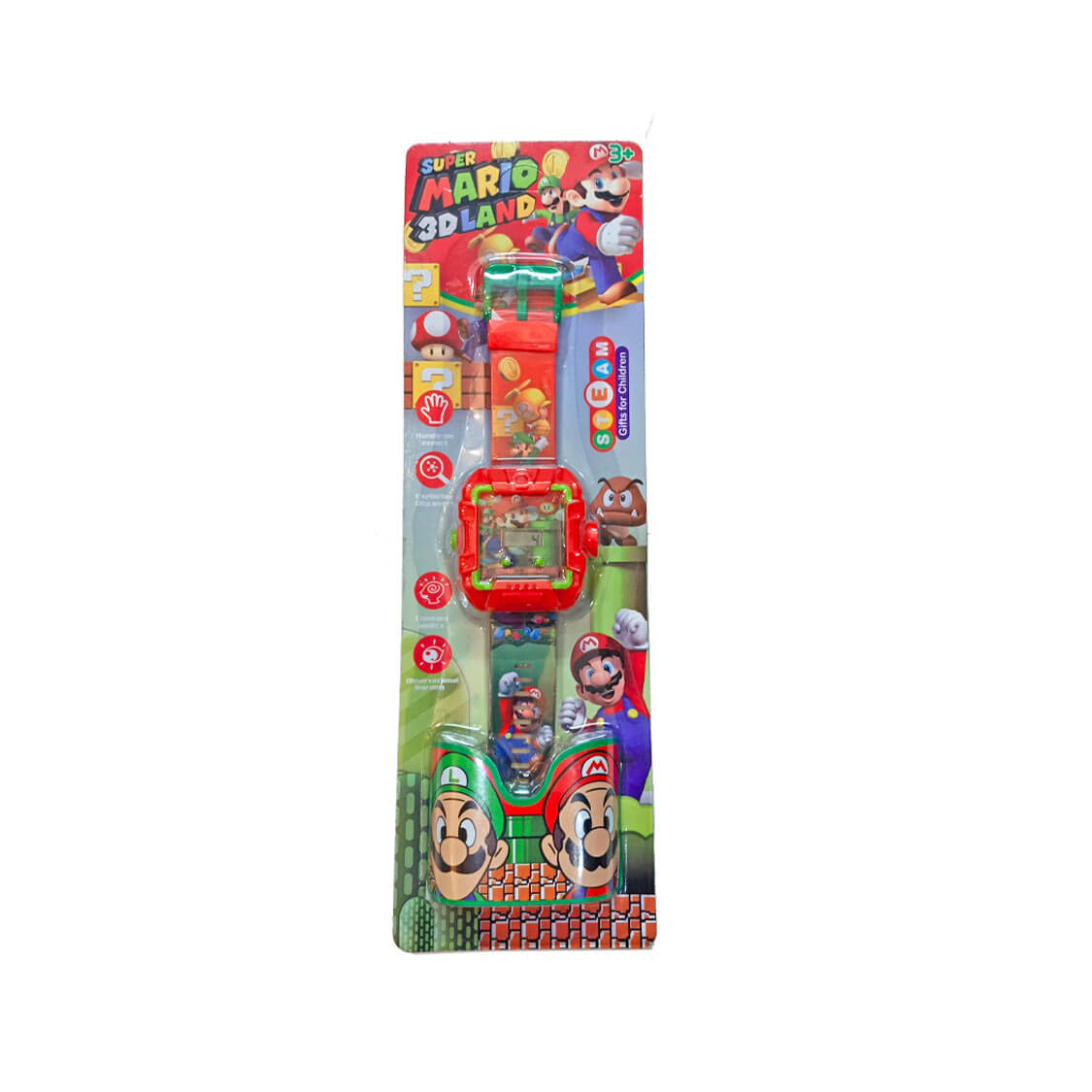 Kids Super Mario Junior Watch With Projection - Red