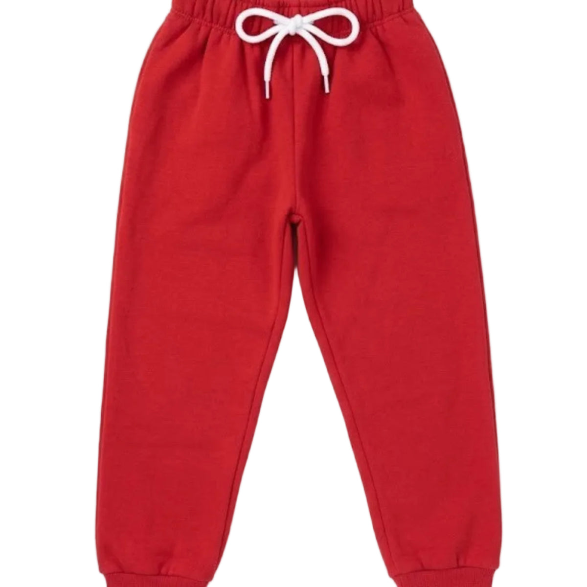 Kids Classic Red Fleece Jogger Trouser - Crimson Red