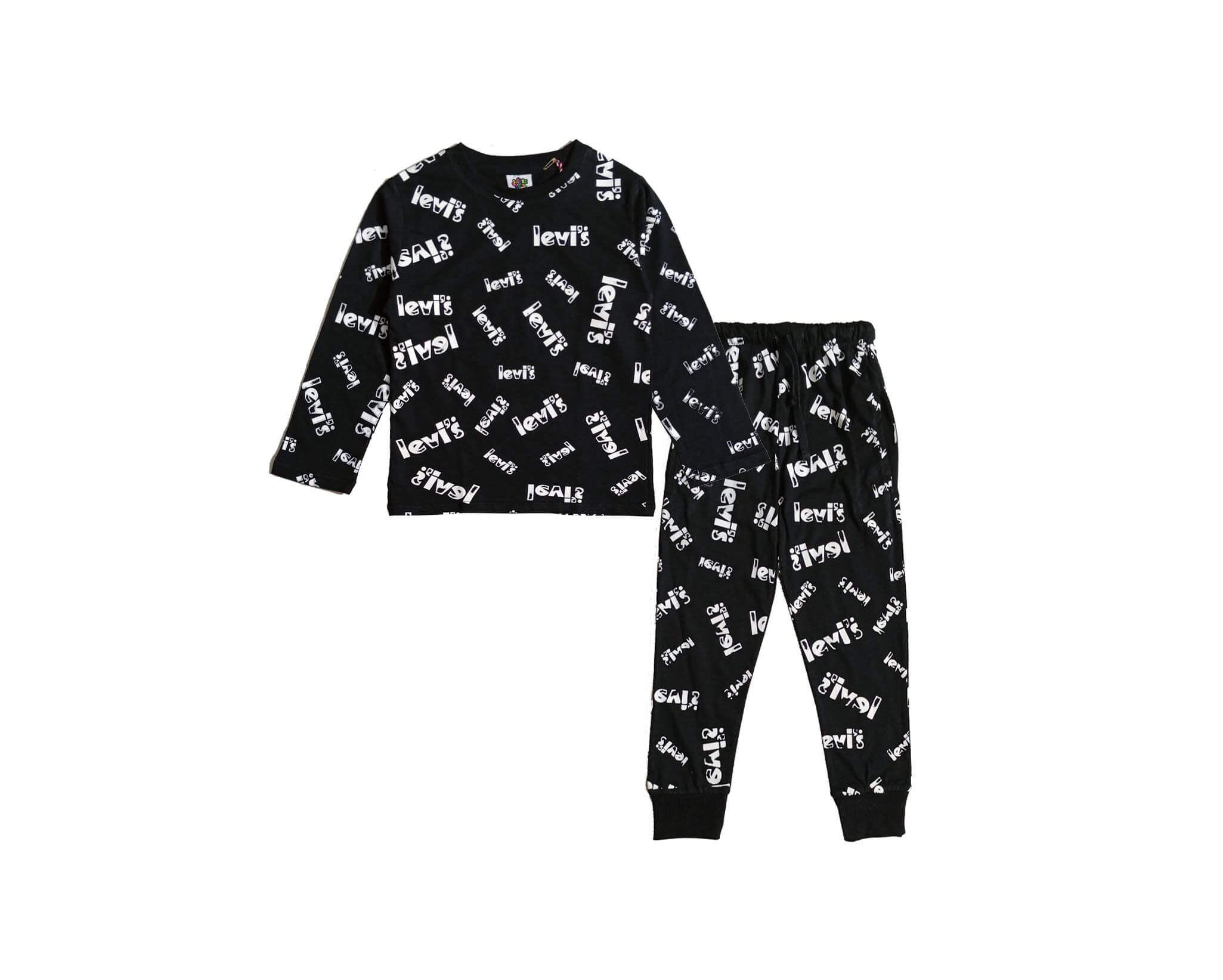 LVS Premium Full Sleeves Tee Shirt &amp; Trouser - Black