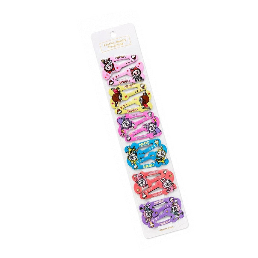 Labubu Printed Six Different Colors Hair Pins