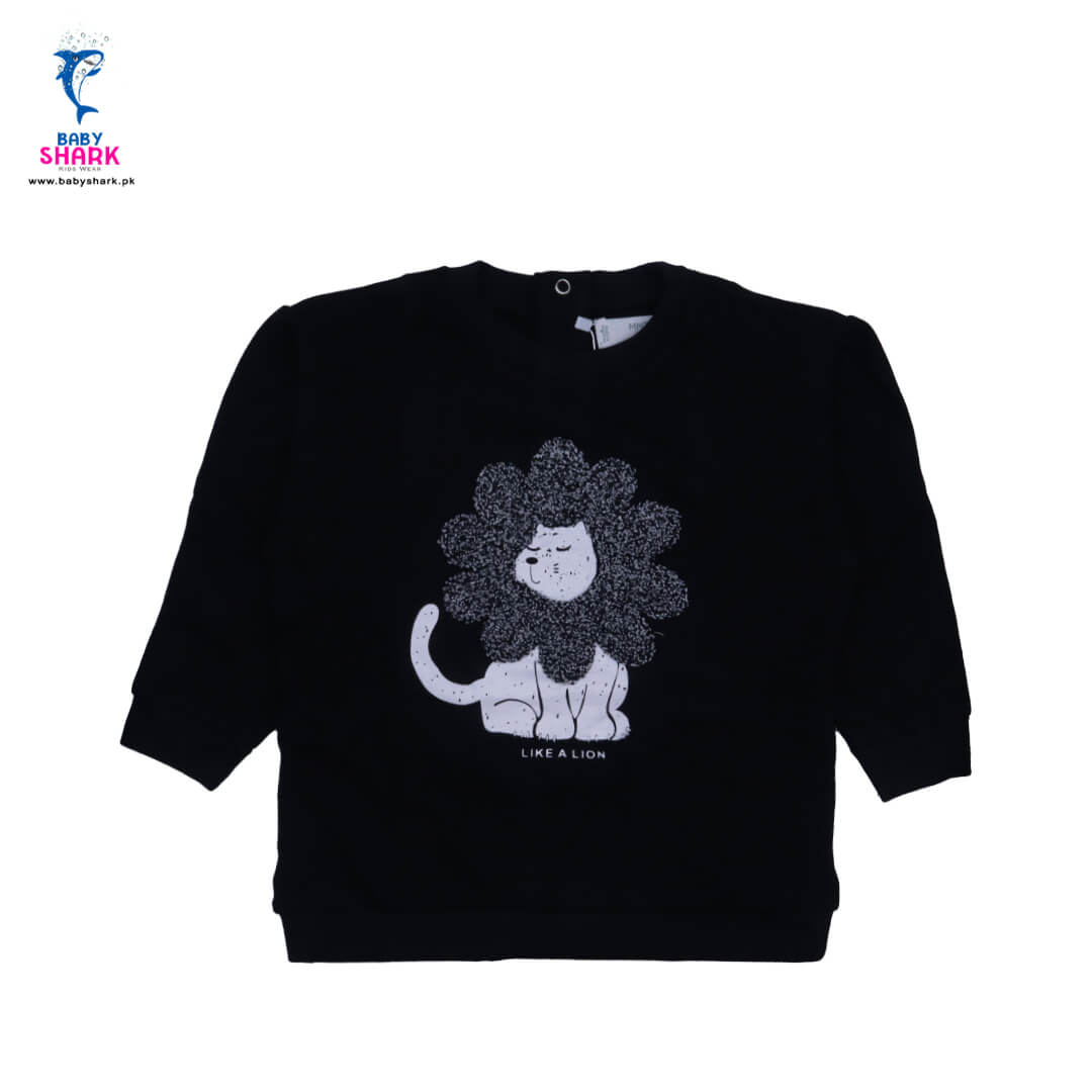 Like a Lion Terry Sweatshirt - Black