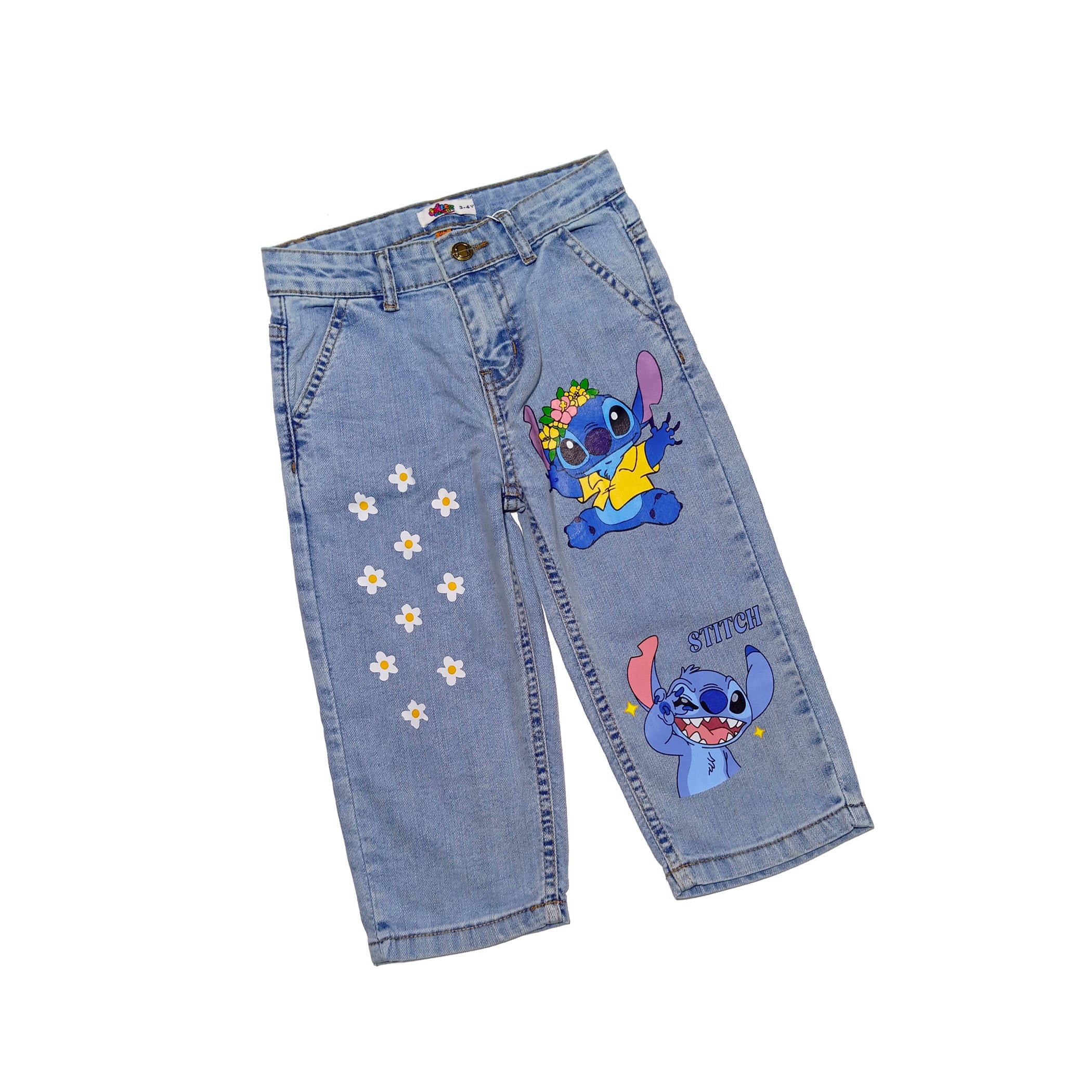 Lilo & Stitch Baggay Denim Pant - Sky Blue