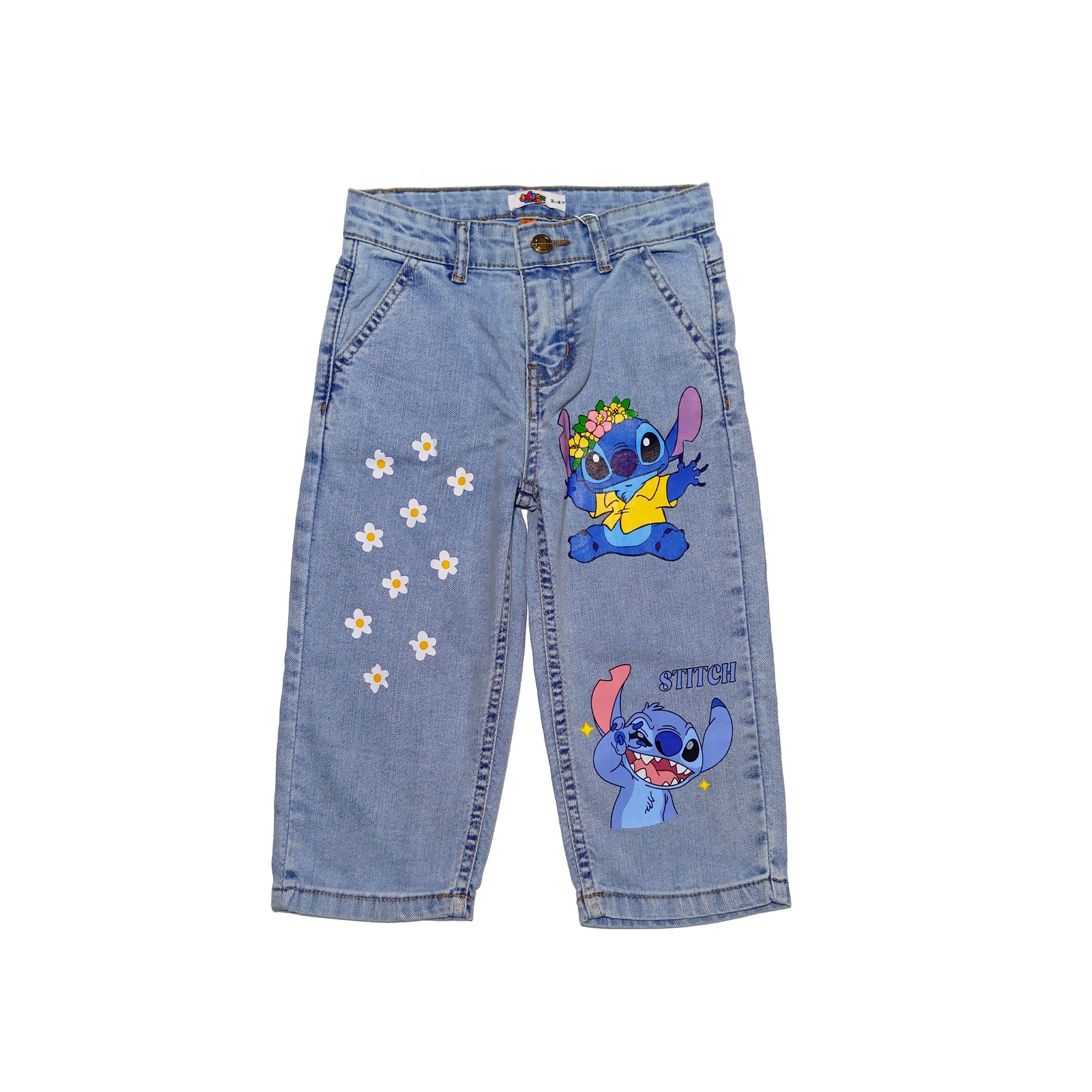 Lilo & Stitch Baggay Denim Pant - Sky Blue