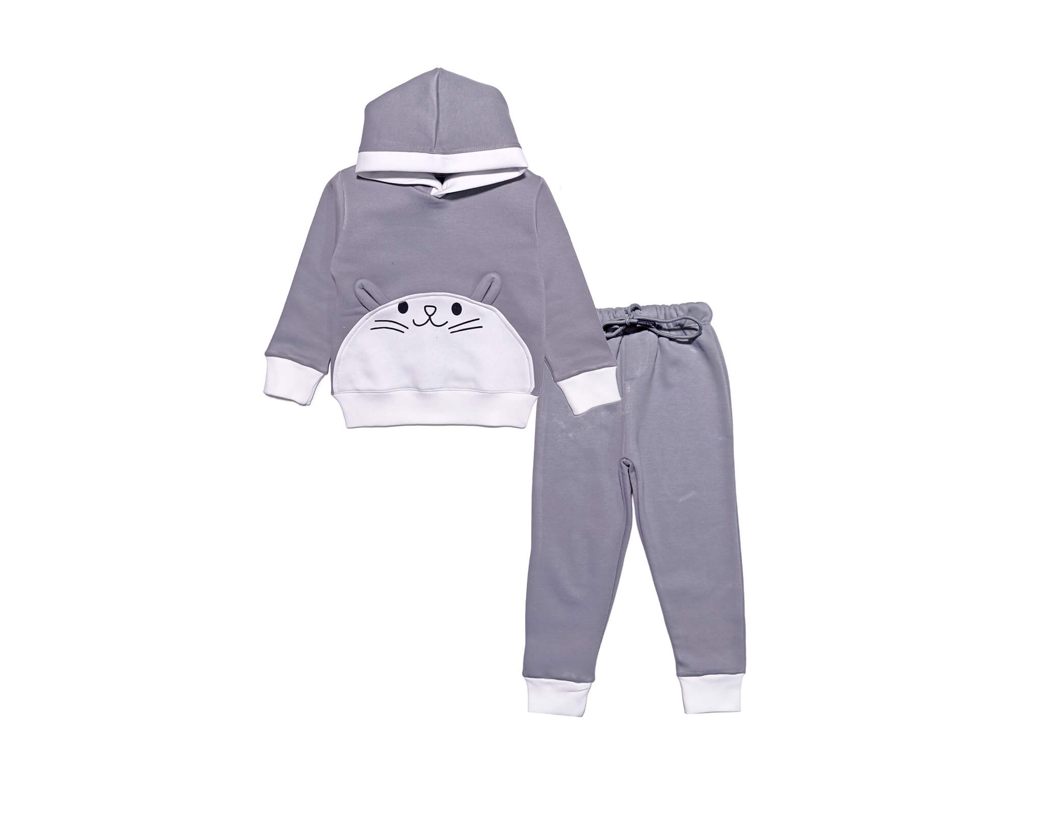 Little Bunny Hoodie Tracksuit - Smoke Grey