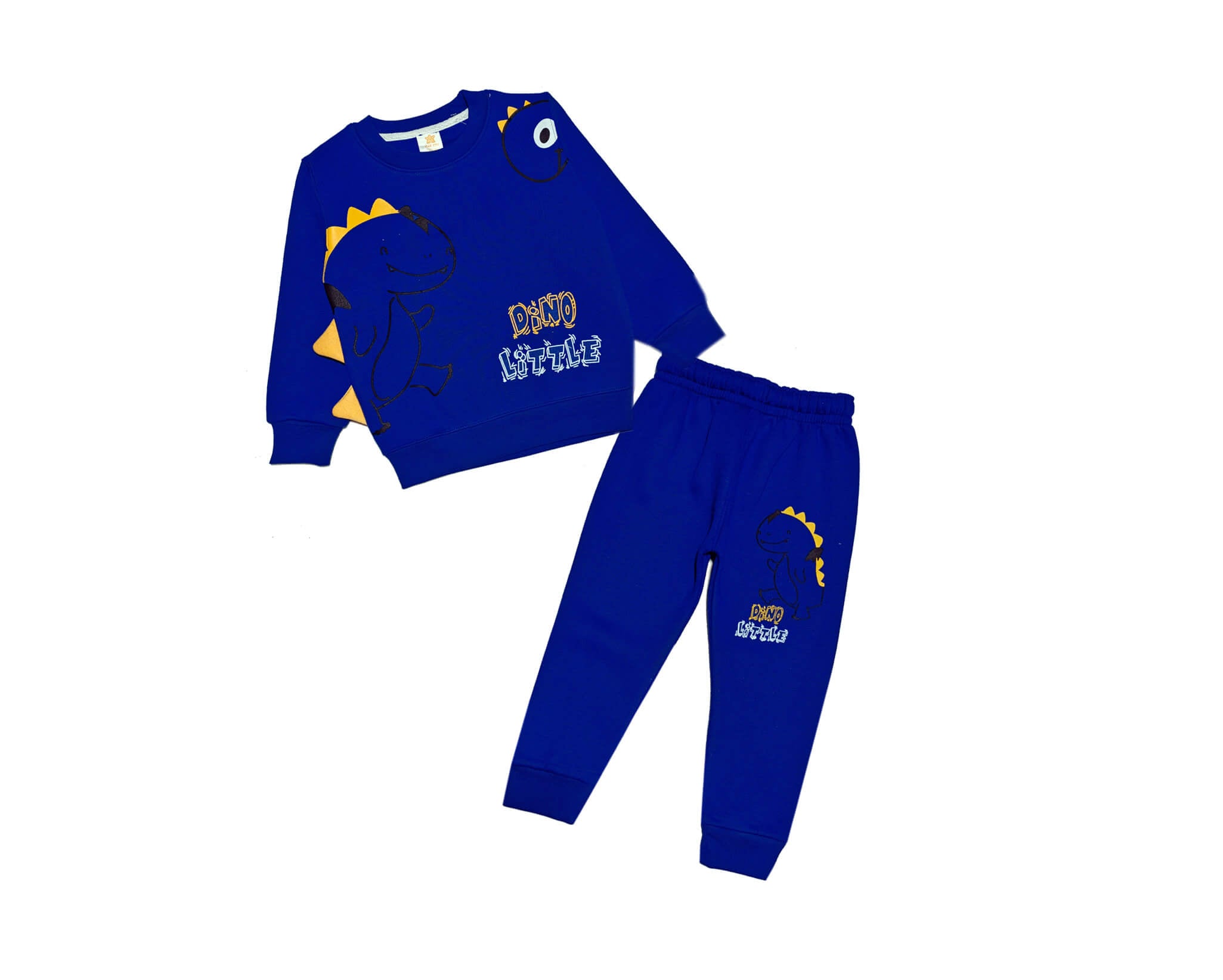 Little Dino Fleece Tracsuit -Royal Blue