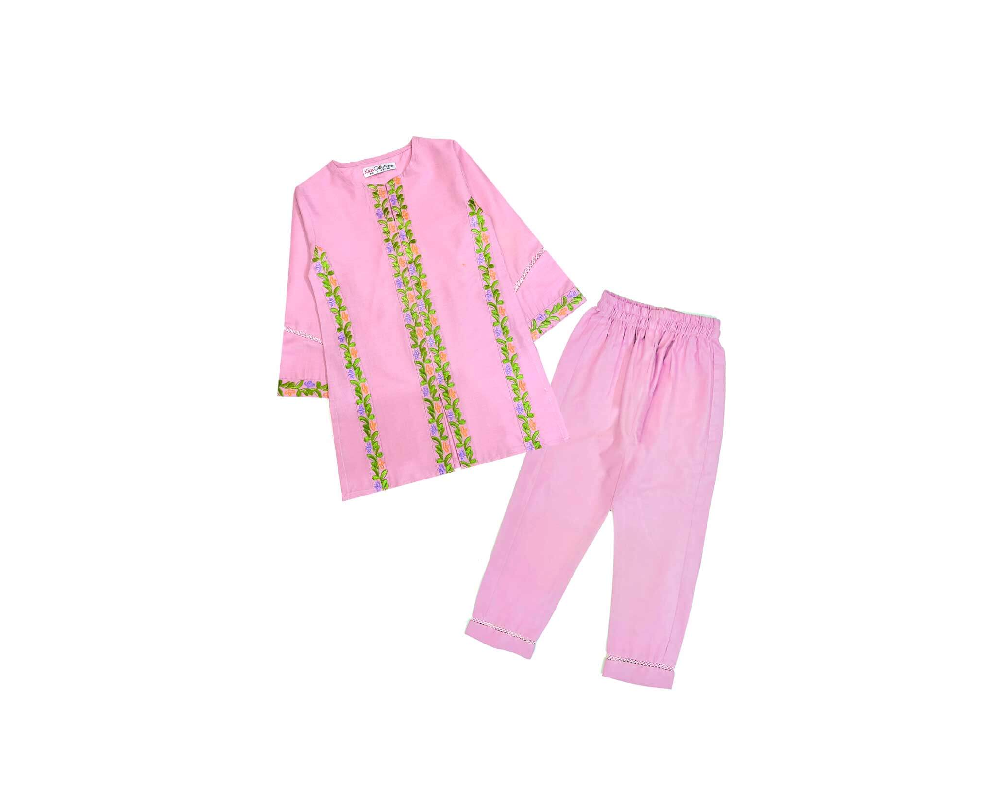 Little Rose Festive Set Cotton- Baby Pink