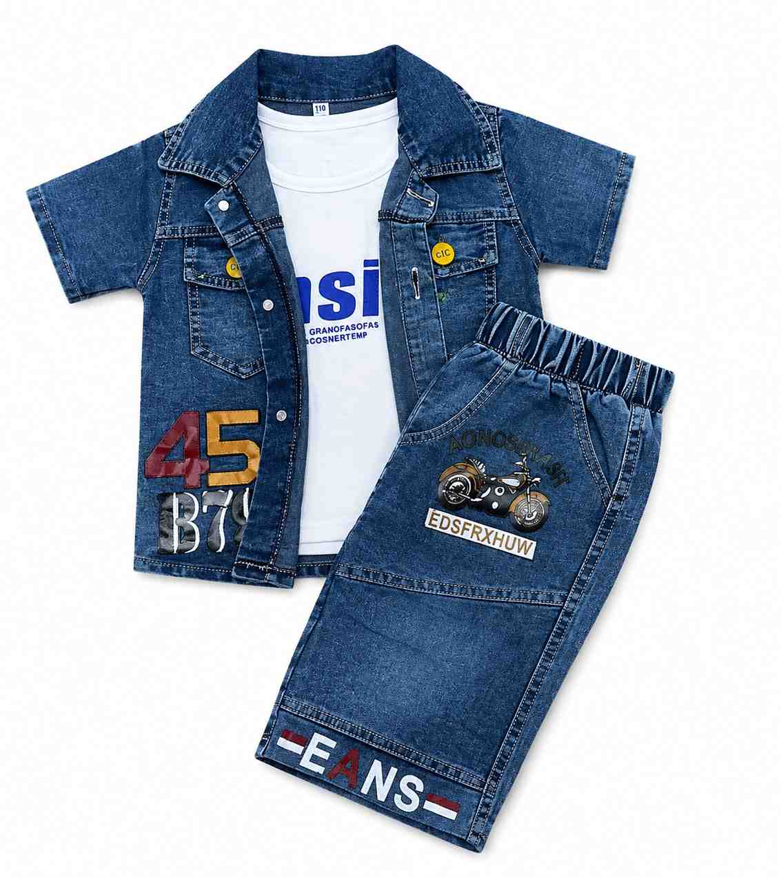 Little Adventurer Patch 3PC Set -Mid Blue