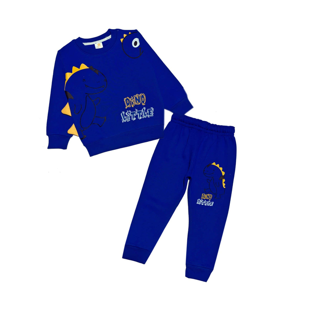 Little Dino Fleece Tracsuit -Royal Blue1