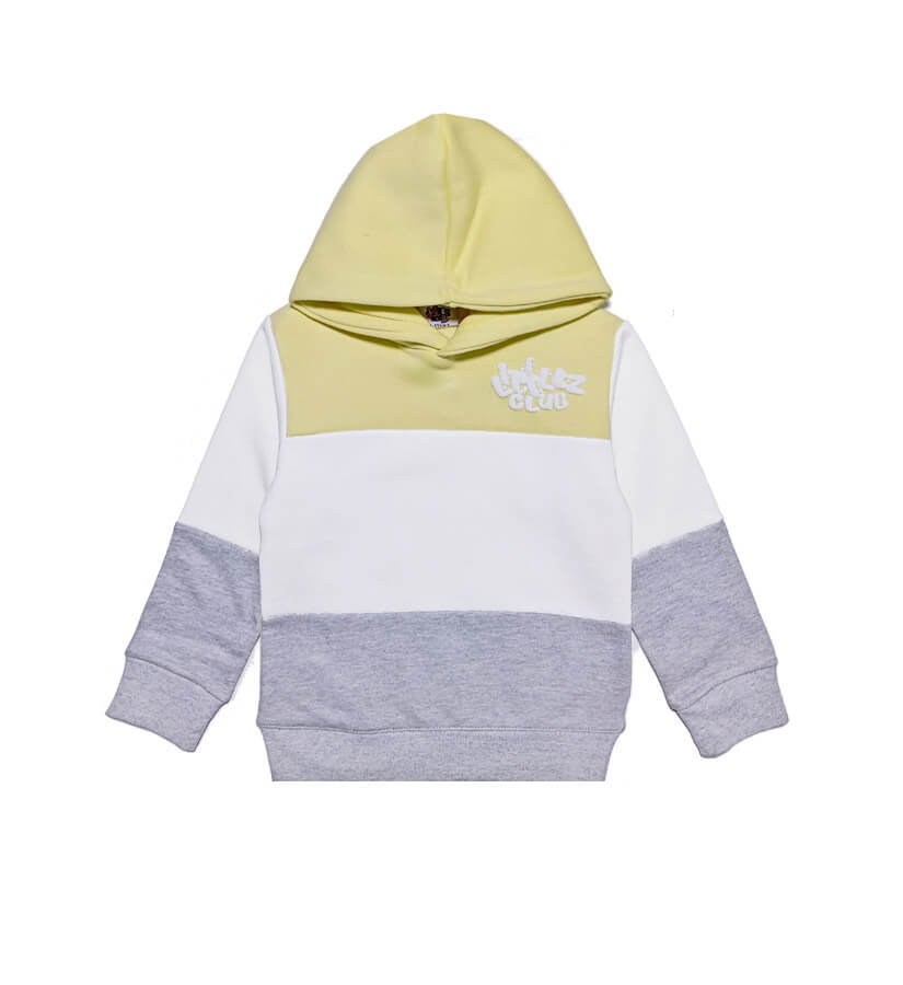 Littlez Club Trendy 3 Pennal Hood -Yellow white Grey