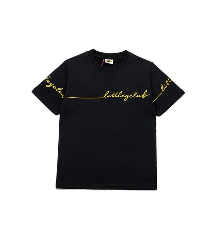 LittlezClub Printed Half Sleeve Shirt - Black