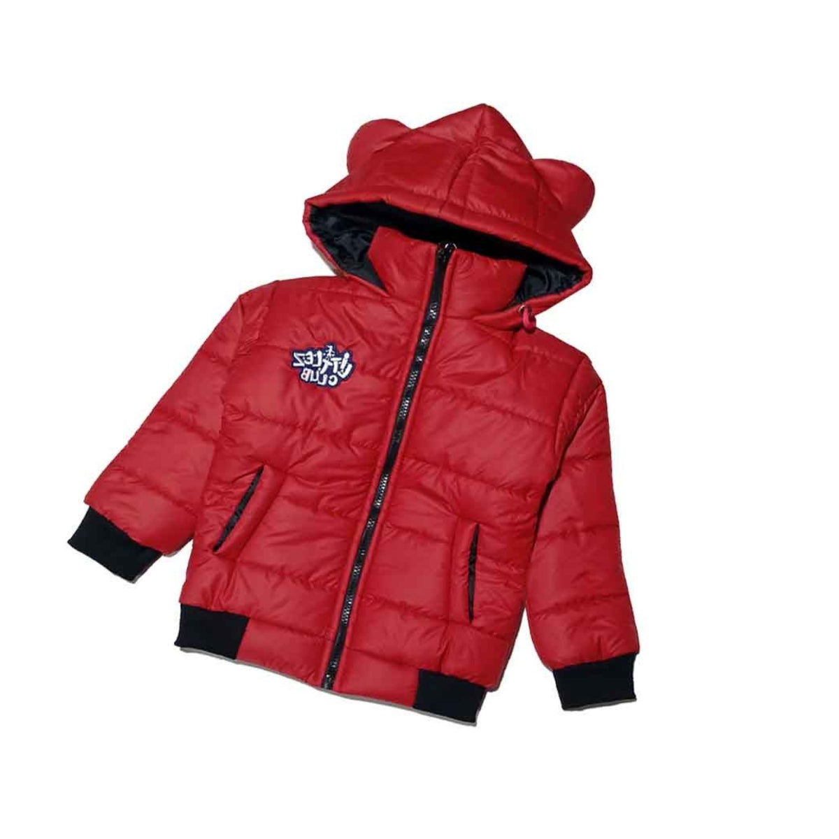 Littlez Club Classic Full Sleeves Puffer Jacket - Red