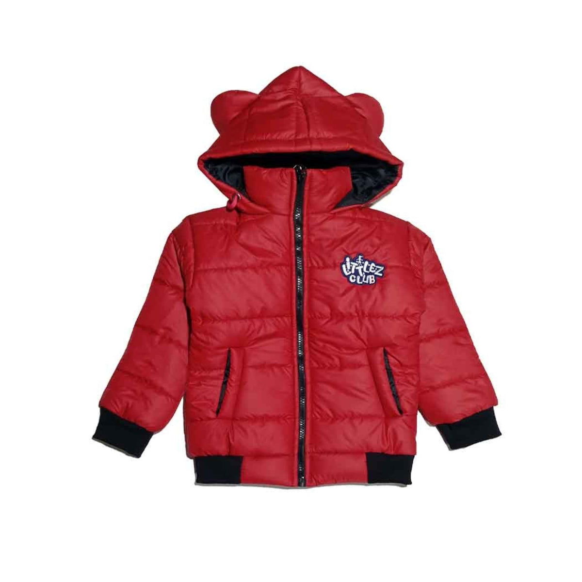 Littlez Club Classic Full Sleeves Puffer Jacket - Red