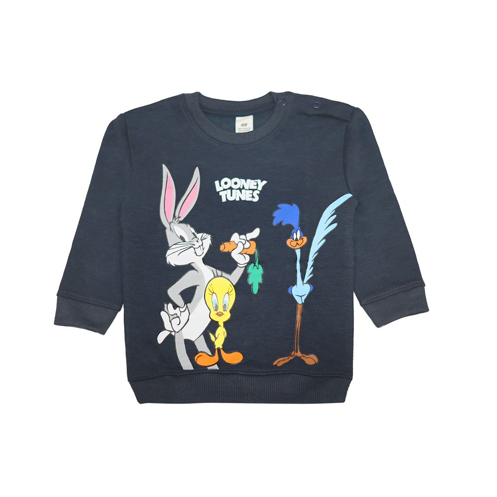 Lonney Tunes Terry Sweatshirt - Navy Blue