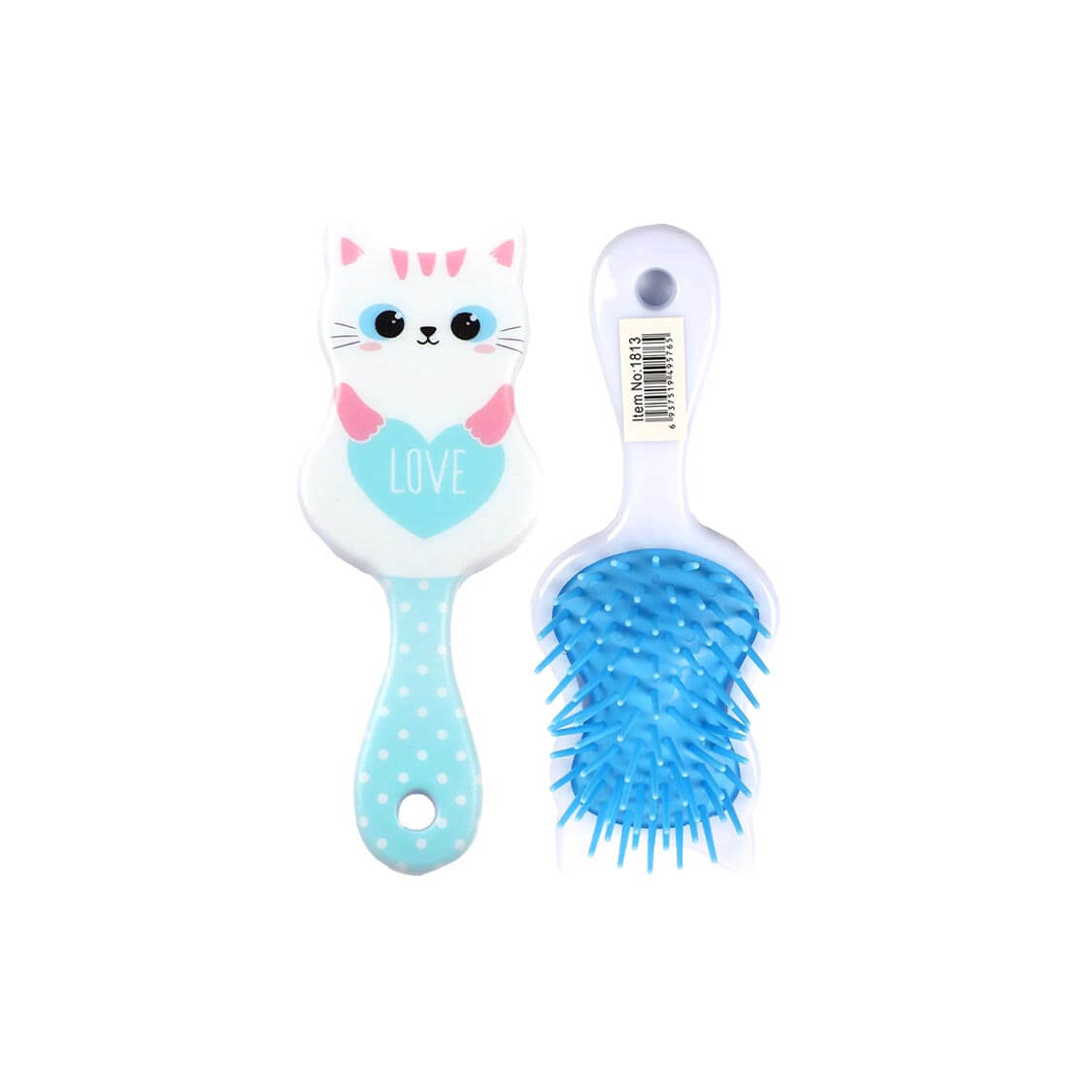 Love Kitty Babies Hair Brush - White