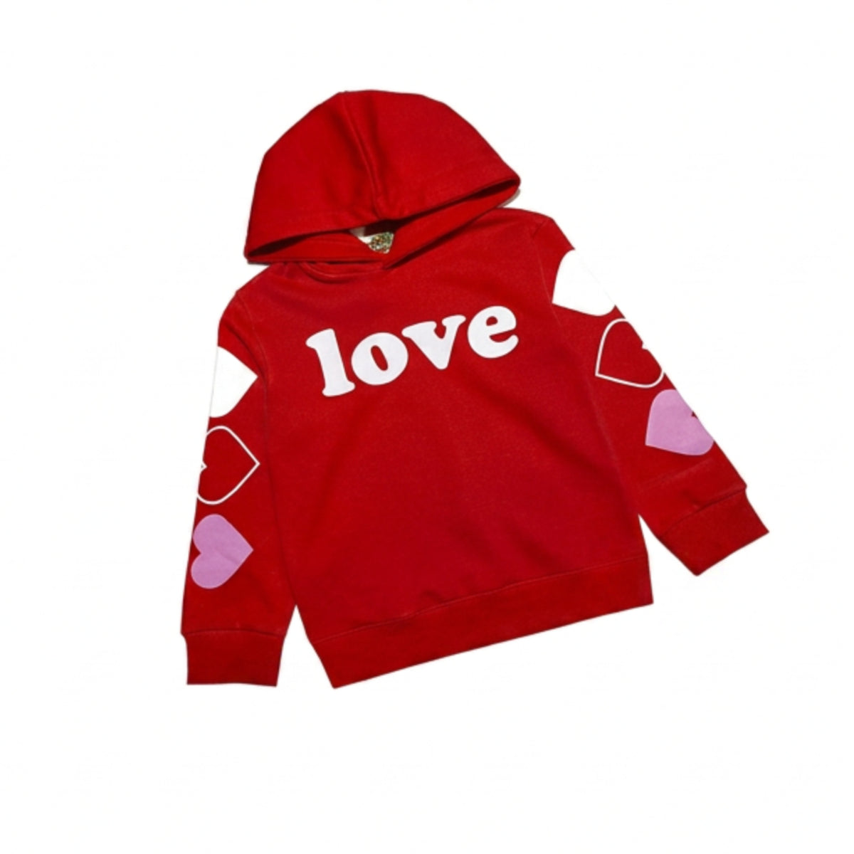 Love Three Hearts Hoodie - Red