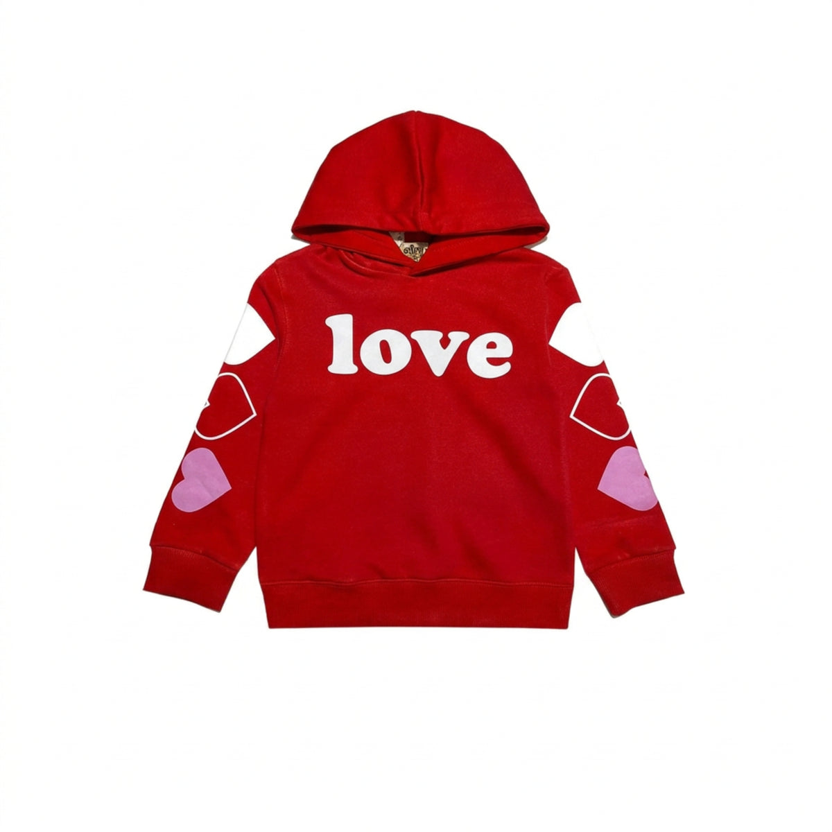 Love Three Hearts Hoodie - Red