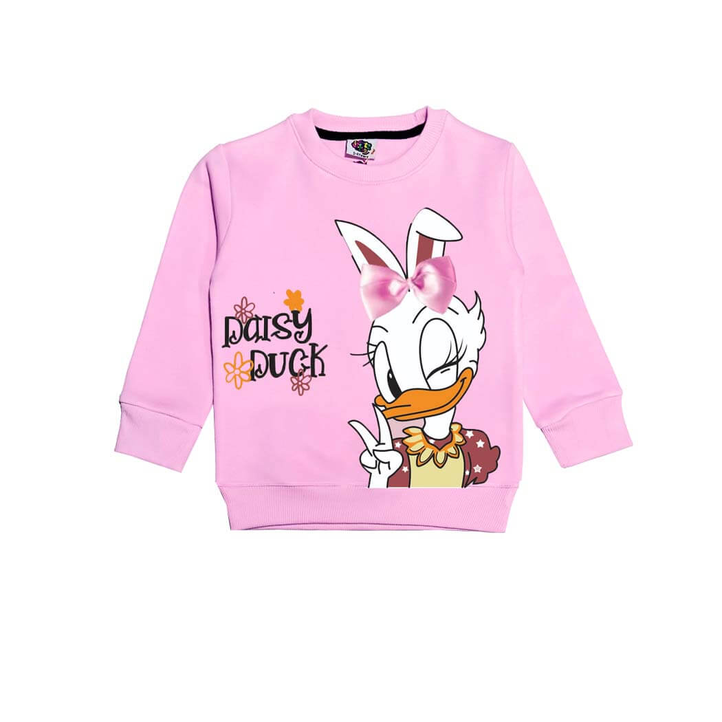 Lovely Daisy Duck Fleece Sweatshirt - Baby Pink