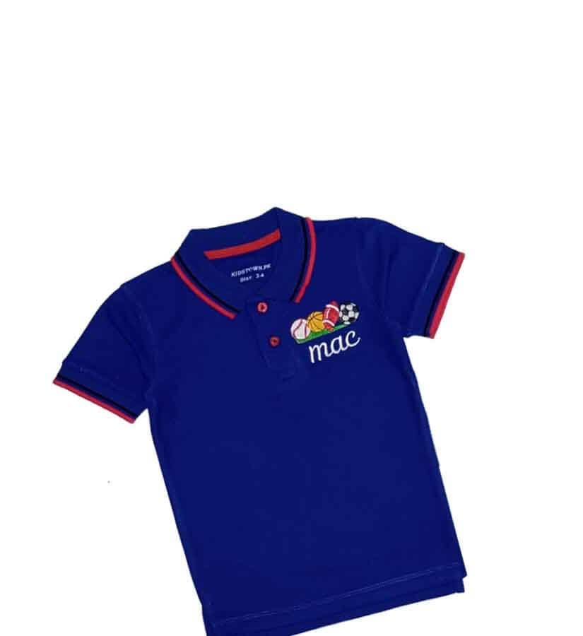 MAC Football Polo Shirt - Royal Blue