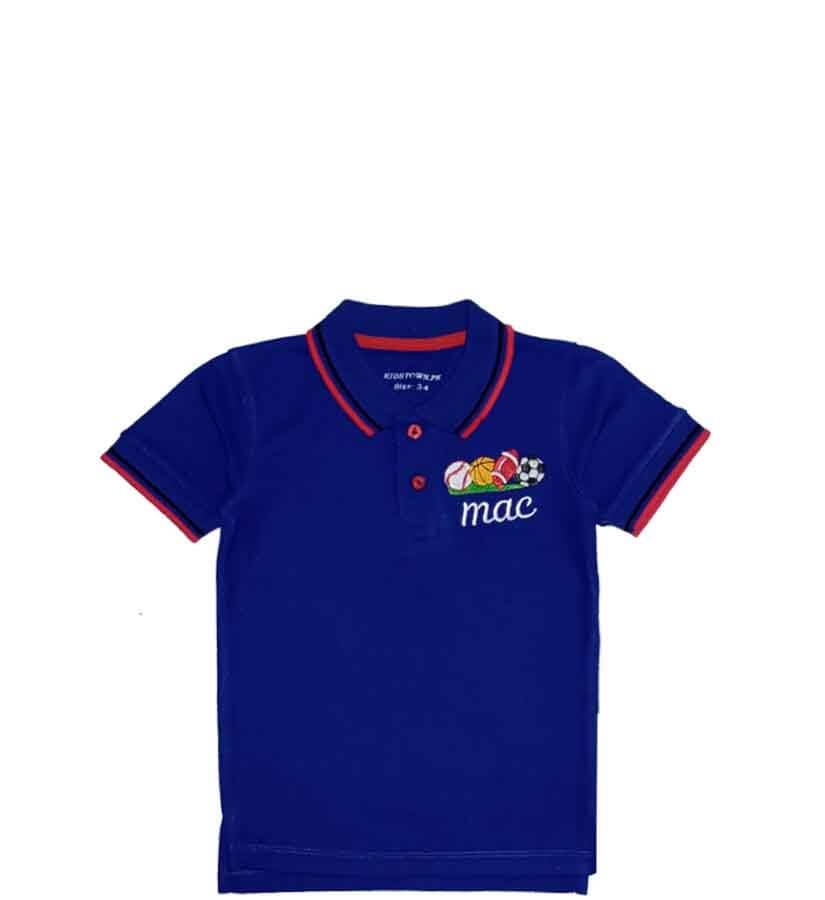 MAC Football Polo Shirt - Royal Blue