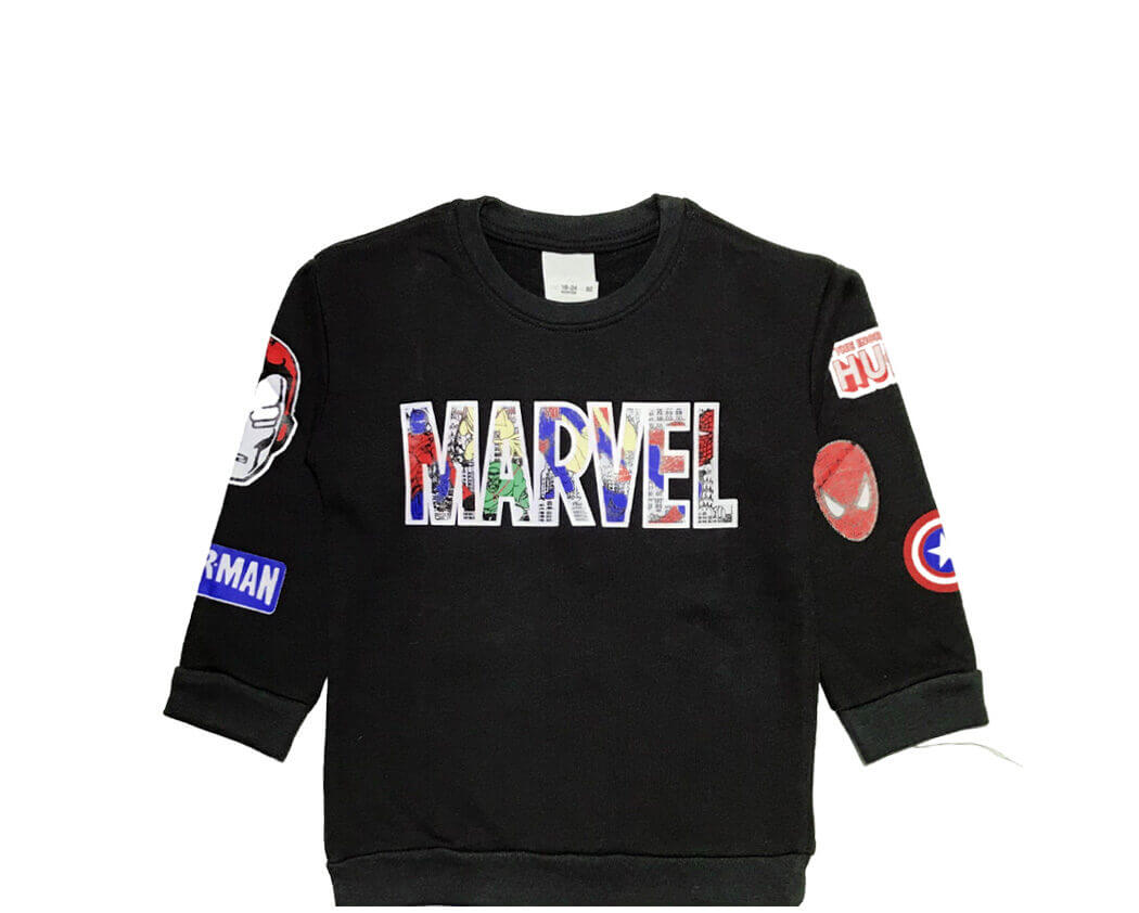 Marvel Terry Sweatshirt - Black