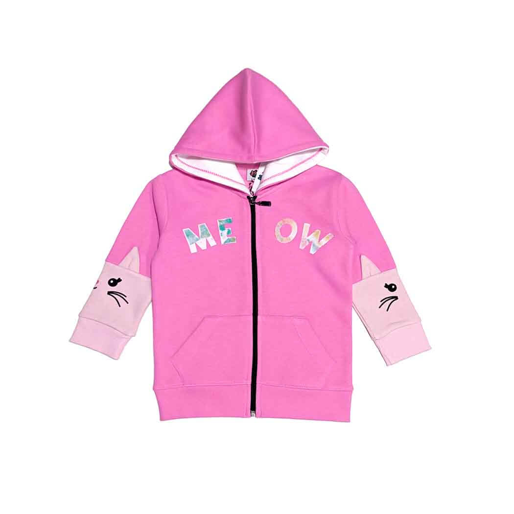 MEOW Kitty Zipper Hood