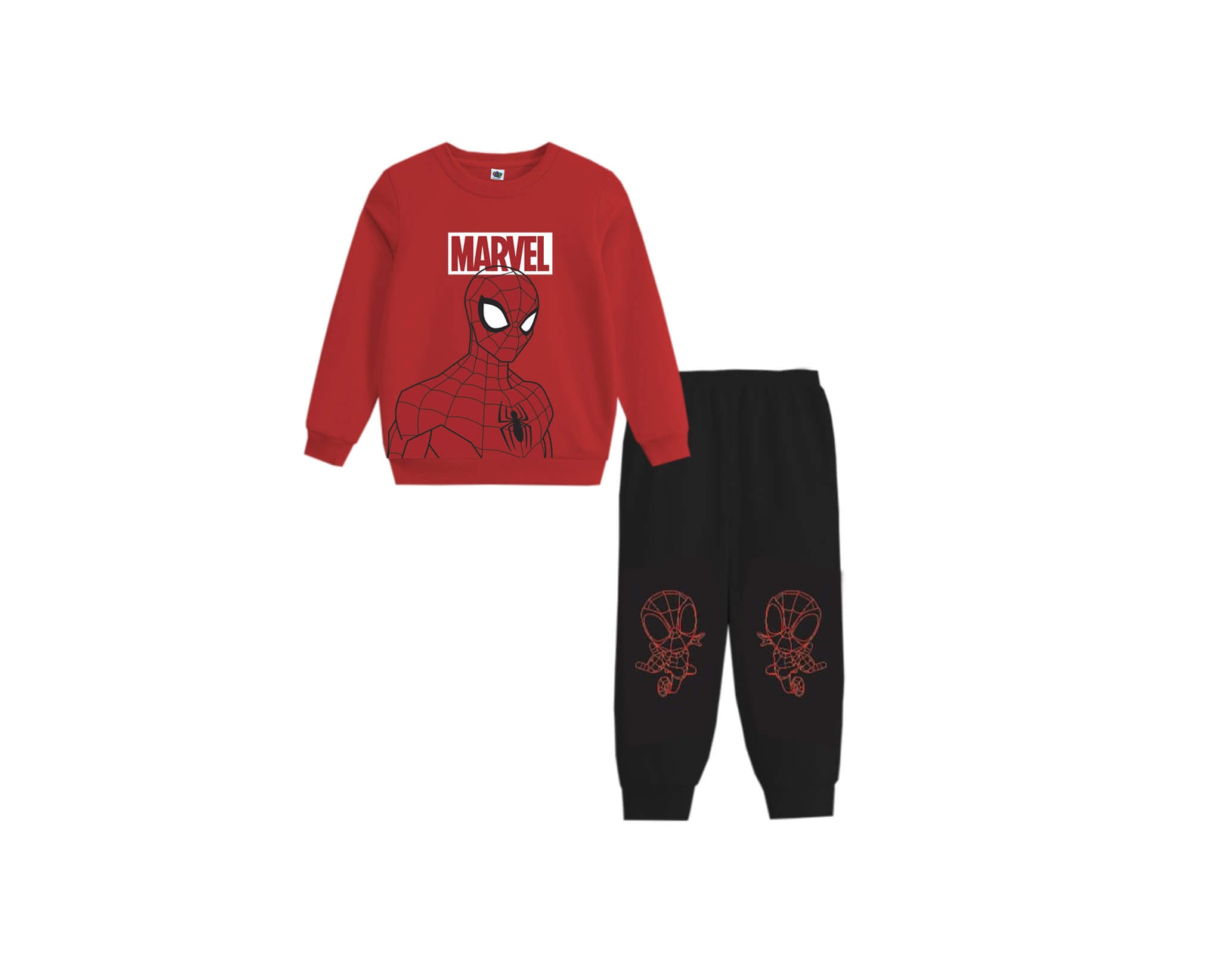 MRL Charactor Fleece Tracksuit -Red &amp; Black