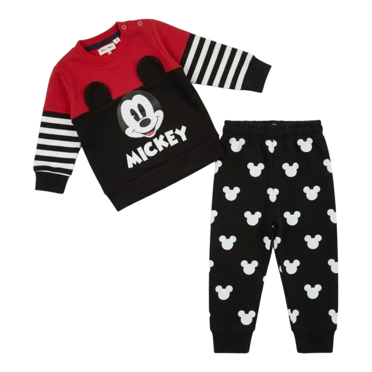 Mackey Fleece Tracksuit - Red & Black