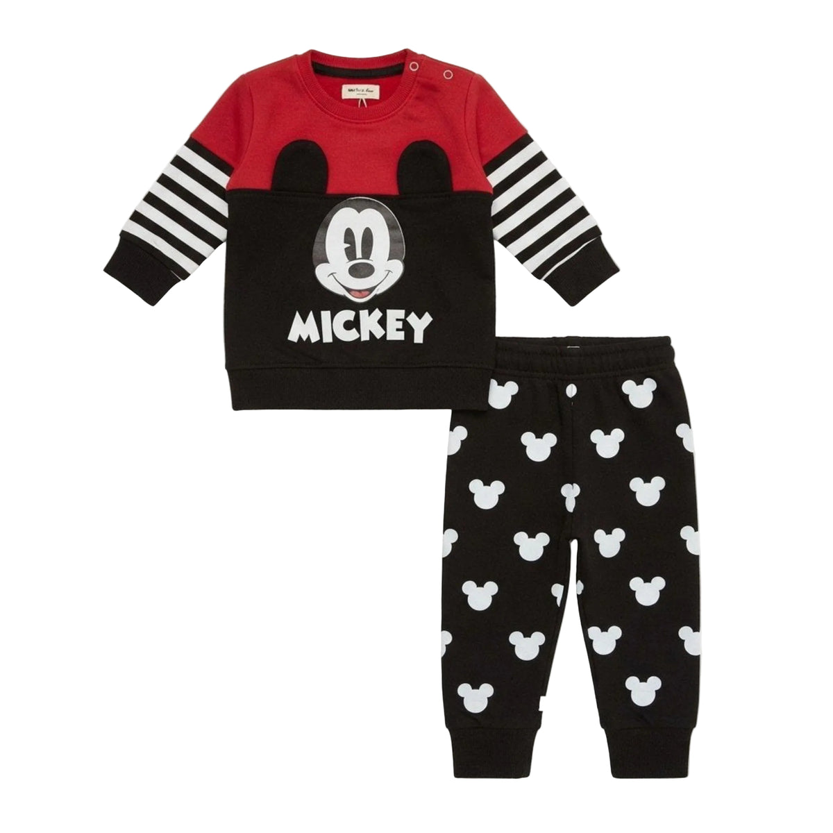 Mackey Fleece Tracksuit - Red & Black