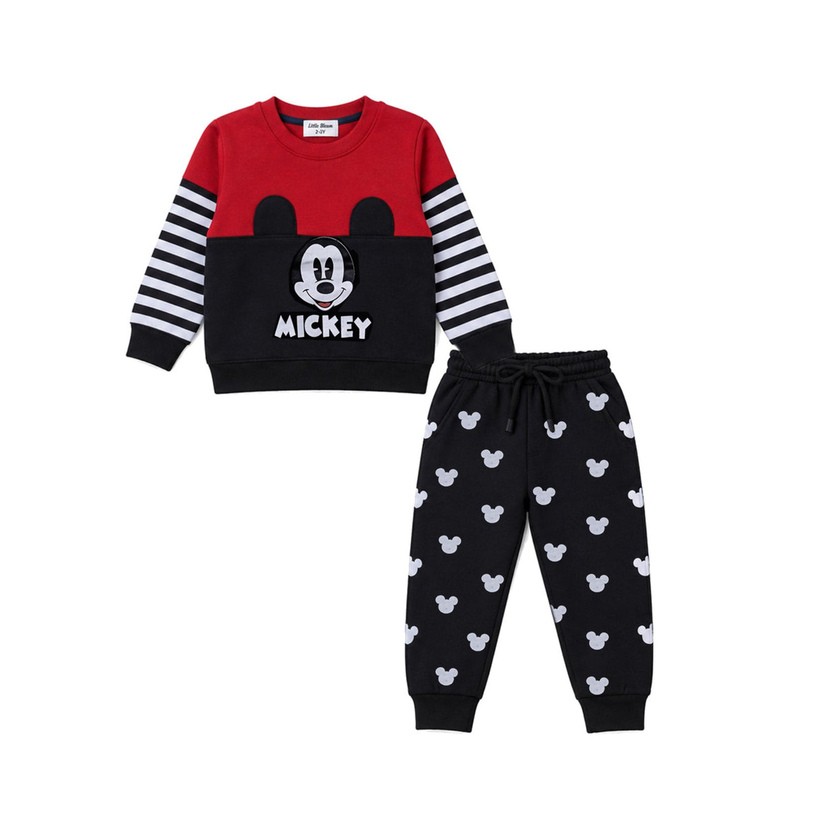 Mackey Fleece Tracksuit - Red & Black