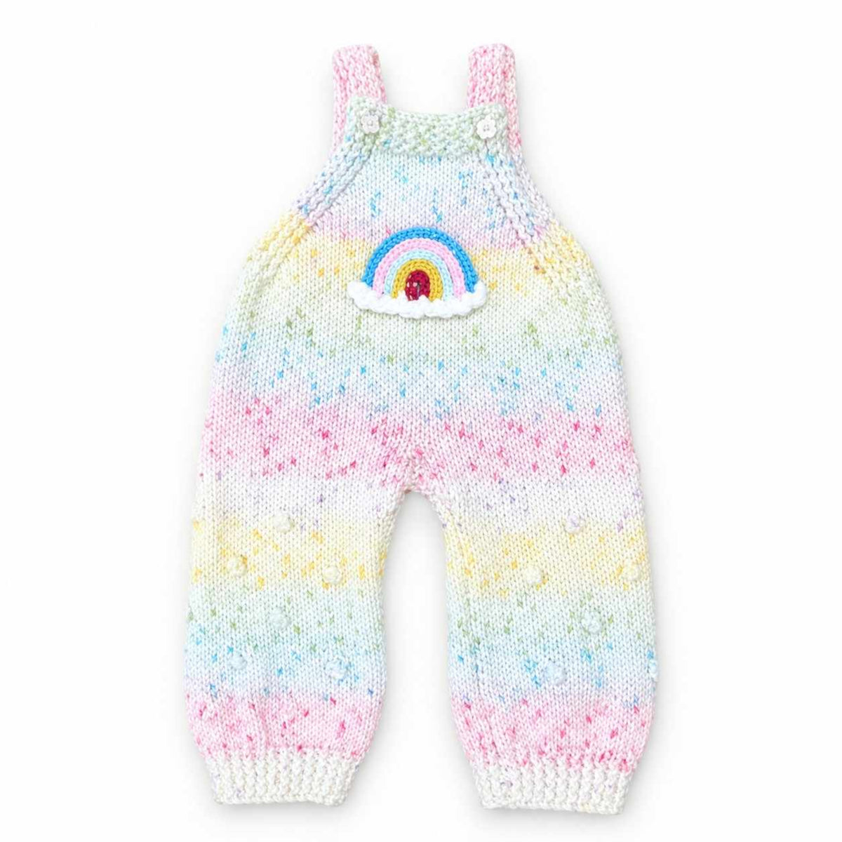 Malty Rainbow Cute Baby Hand Made Wool  Romper - Malty