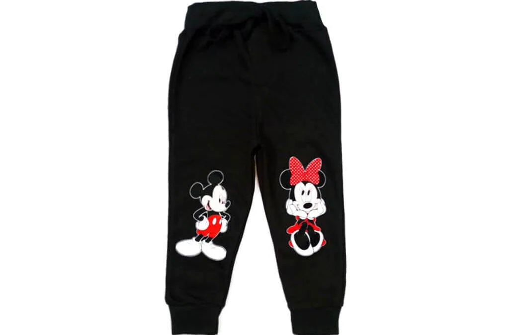 Mickey-Happy-With-Minnie-Fleece-Trouser-Black-e1696868852216